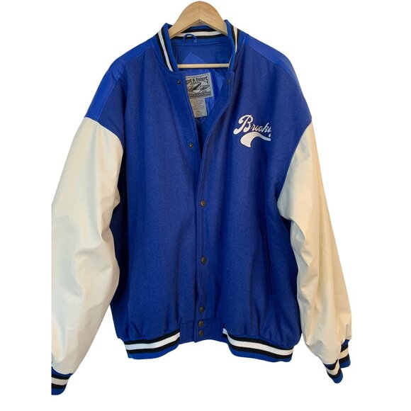 VTG Rare Steve & Barrys XXL Brooklyn Varsity Jacket Blue Wool RR10729 Mens - Picture 10 of 12